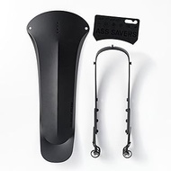 Savers – Win Wing MTB - Stealth, Rear Mudguard for Mountain Bikes (26" to 29") with Black Wishbone,