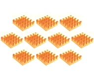 Easycargo 10pcs 14mm VRAM Copper Heatsink + pre applied 3M 8810 thermal conductive adhesive tape for