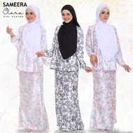 Mini Kurung Women Clara Black Lilac Soft Peach Mini Kurung Plus Size Baju Kurung Moden Printed Sulam