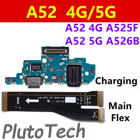 A52 Charging Port Board For Samsung A52 4G A525F 5G A526B Fast Charger Motherboard Connector Ribbon 