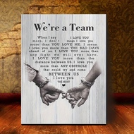 2D Flat,Romantic 'When I Say I Love You' Wooden Framed Art Poster - Perfect Valentine's Day Gift, 29