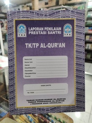 Buku raport TKA/ TPA kuning Raport TK/TP Al Quran Biru atau sampulnya