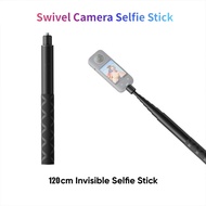 1.2m Ultra-Long Carbon Fiber Invisible Selfie Stick For Insta360 X3 / ONE X2 / ONE RS For GoPro Accessories