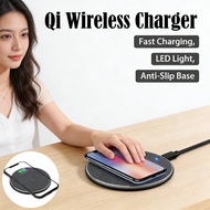Fast Receiver Qi Standard LED Light Base Universal Qi Wireless Charger Anti-Slip For Qi Charger