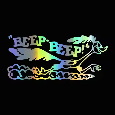 Road Runner Sticker Cartoon OldFast Car Truck Laptop Viny AccessoriesDecaCar Accessories17cm*7.7cm