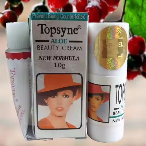 Whitening Pearl Topsyne Aloe Face Cream Deep Hydration Fade Pigmentation Melasma Brighten Skin Care 