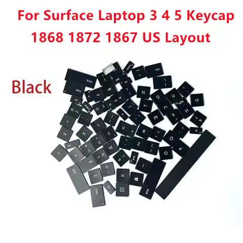 New Black US Layout Keycap for Microsoft Surface Laptop 3 4 5 1868 1867 1872 Brand New single keycap