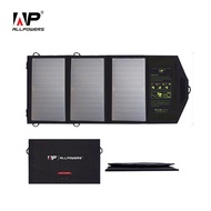 Allpowers solarl 5v21w portable phone charger solar charger dual USB output mobile solar battery cha
