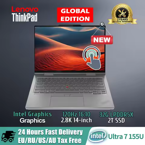 ThinkPad X1 Yoga Laptop 2024 Intel Ultra 7 155U 32GB LPDDR5X 2T SSD 14-inch 120Hz 2.8K OLED Touch Sc