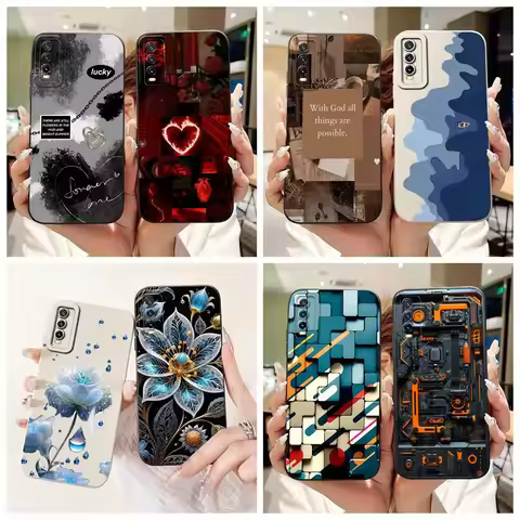 For Vivo Y20 Case Vivo Y20i Y20s Y20t New Fashion Candy Painted Cover Soft TPU Phone Case For Vivo Y