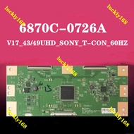 Original KD-49X7000E KD-49X7007E V17_43/49UHD_SONY_T-CON_60HZ 6870C-0726A TV Tcon Board 6870C-0726