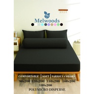 40CM HEIGHT COMFORTABLE PLAIN BED SHEET | BED SHEET | BONUS PILLOWCASE AND BOLSTER | Size 90x200 100