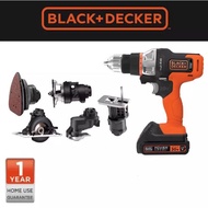 Black + Decker Bor Hammer Drill Multifungsi Multi Evo 6 Heads Kit
