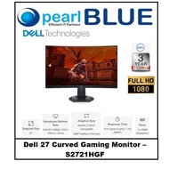 Dell 27 Curved Gaming Monitor – S2721HGF | 144Hz refresh rate and 1ms MPRT (4ms, GTG) for smooth, immersive gameplay