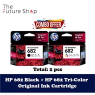 HP 682 Black OR Tri-color Original Ink Advantage Cartridge (Single Pack/Combo Pack)