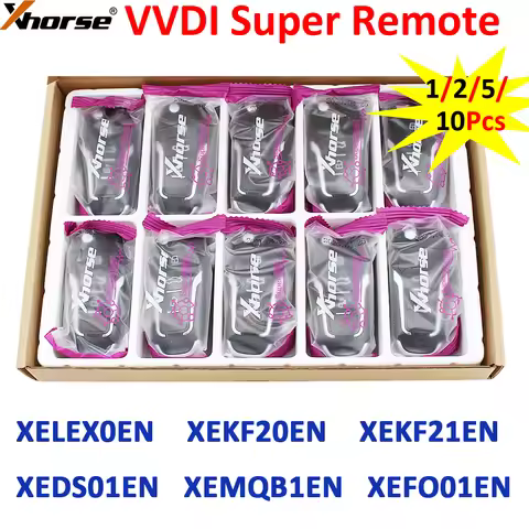 1/2/5/10Pcs/Lot Xhorse XE Series Remote Car Key Super Chip XEMQB1EN XEDS01EN XEFO01EN XEKF20EN XEKF2