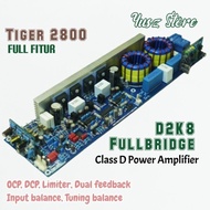 Class D D2K8 Fullbridge Tiger 2800 kit Power Amplifier 2800w