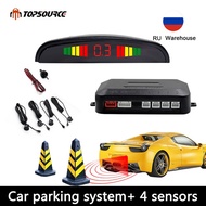 Car Auto Led Parking Sensor Parktronic Display 4 Sensors Reverse Backup Assistance Radar Detector Li