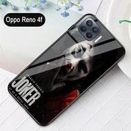 Softcase Glass Kaca Joker OPPO RENO 4 F -S23 - Casing Hp - OPPO RENO 4F - Pelindung hp-Case Handphon