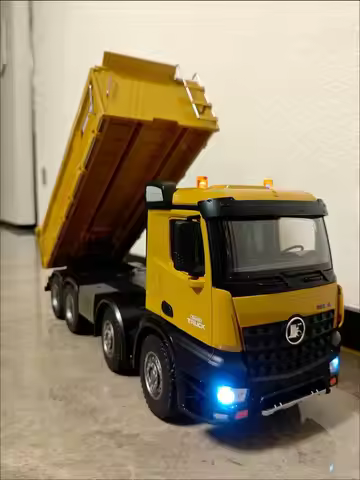 1: 14 Huina 1536 12 Channel Alloy Remote Control Full Proportion With Lighting 8-Wheel Heavy-Duty En