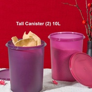 Tupperware Tall Canister 10L (Vineyard/Rhubarb) / Deco canister 11L (Pink or Turqoise)