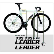 Stiker Sepeda Fixie Leader Cutting Sticker Sepeda MTB Leader 1 Set Sesuai Gambar