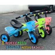 3 WHEEL KIDS BICYCLE WITH BASKET