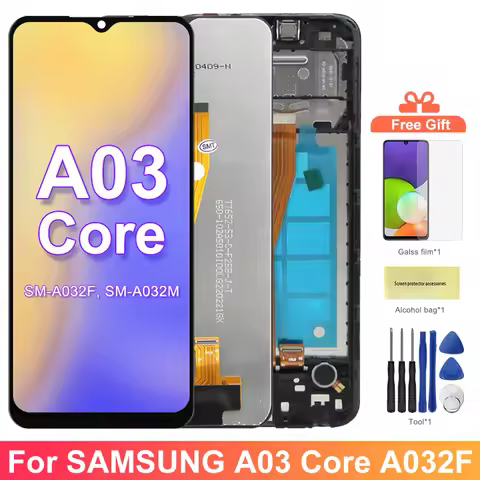 A03 Core Screen with Frame, for Samsung Galaxy A03 Core A032 A032F Lcd Display Touch Screen with Fra