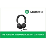 Jabra Evolve2 40 SE UC/MS Stereo Headset, USB-A/C (Black) - 2 Years Local Warranty