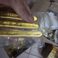 A Golden Nordic Gold Bar Melting Shaping Fire Cooling Secondary Color Hot-selling Color-changing Imi