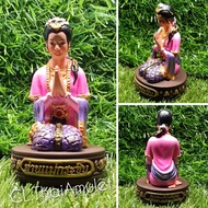 💯泰国佛牌💯✨彩色许愿女神 供奉型小金身 ✨ Mya Nan Nwe Bucha ✨ By Kruba Ariyachat 孔雀王✅ BE2552 ✅1