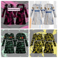 Baju Muslimah Dewasa/budak Perempuan Jersey Sukan Muslimah Labuh Baju Jersey Muslimah Blouse Murah B