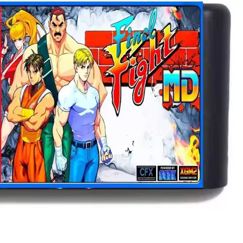 Final Fight MD Patreon Edition v0.89b 16bit Game Card For/ Mega Drive