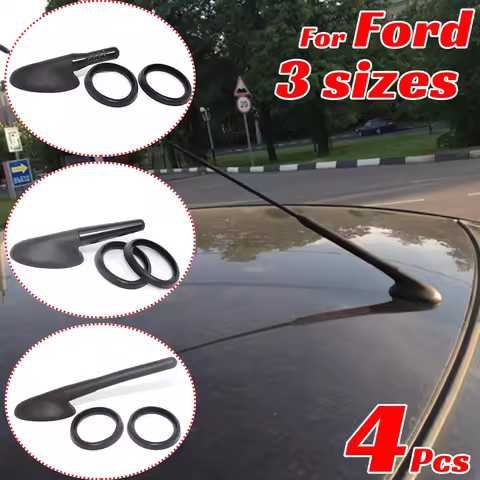 AM/FM Antenna Bee Sting Aerial Mast Radio Roof Mount Short Rod Gaskets Base Seal For Ford Kuga MK1 E