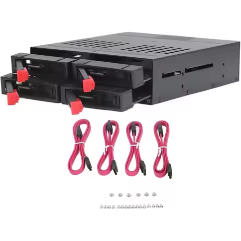 Sata HDD & SSD Hot Swap Cage, 4 Bay 6 Bay Hard Drive Dock for 5.25β Enclosure, 6 Bay Hard Drive Stat