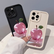 3 in1 Crystal Apple Case For Oppo Reno 10 10pro 9 9pro1111f 11pro 12 12pro12f Soft Silicone Camera P