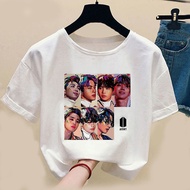 FLEURIR - BTS FACE ALL BTS ARMY T-SHIRTS FOR ADULT WOMEN SHORT SLEEVES JUMBO TEE