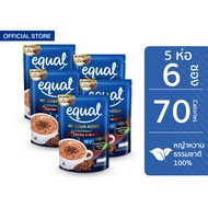 [5 ห่อ] Equal Cocoa อิควล โกโก้ 3in1 โกโก้แท้จากเนเธอร์แลนด์ ขนาด 6 ซอง 70 แคลอรี