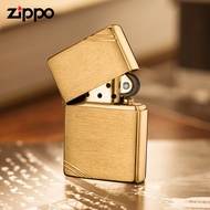 Zippo Vintage Brushed Brass with Slashes Pocket Lighter | Zippo Repli-ca Windproof Pocket Lighter 24