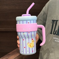 Media แก้วเก็บเย็น แก้วน้ำสวยๆหรู 800ML แก้วเก็บความเย็นน่ารัก แก้วของขวัญ กระติกน้ำเก็บเย็น/เก็บร้อ