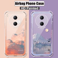 For Vivo Y600 Pro Reinforced Corners Soft TPU Shockproof Airbag Case For Vivo Y600Pro HD Painted Cov