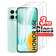 3Pieces For Honor X6c 6.61 inch Clear Tempered Glass Honor X6c HonorX6 C X 6c 4G Screen Protector Ca
