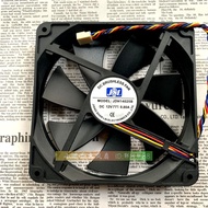 YY ORIGINAL JSL 14CM 12V 0.80A JDH14025B 4WIRES PWM CASE FAN