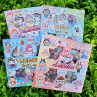 Sticker 98 sheets of Labubu cartoon characters