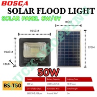 BOSCA Solar Flood Light Led Outdoor Light Street Lamp BS-T50 50W IP67 Solar Panel 8W/6V Waterproof