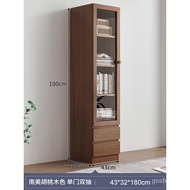 HY/JD Eco Ikea【Official direct sales】Bookcase Burlywood Dust Belt Door Floor Storage Storage Cabinet Home Living Room Mu