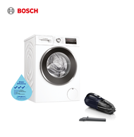 Bosch Bundle WNA14400SG+BHN20L 9kg Wash &amp; 6kg Dry Free Standing Automatic Washer Dryer Combo White  + Handheld Vacuum Cleaner