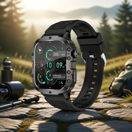 Bluetooth Call Heart Rate Rugged Sports Smartwatch 3ATM Water Resistant for Men