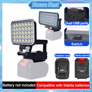 3/4/5/8inch LED Spotlight USB Adjustable Angle Brightness 2-Mode Cordless Dual Emergency Lampu Campi