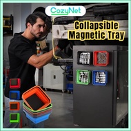 Magnetic Tray Bowl Silicone Folding Magnetic Parts Tray Magnetic Foldable Tray for Small Parts Tools